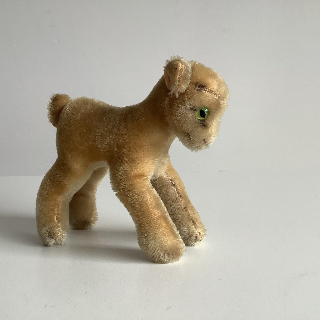 Vintage Steiff geitje “Zicky”, Antiek en Kunst, Antiek | Speelgoed, Ophalen of Verzenden