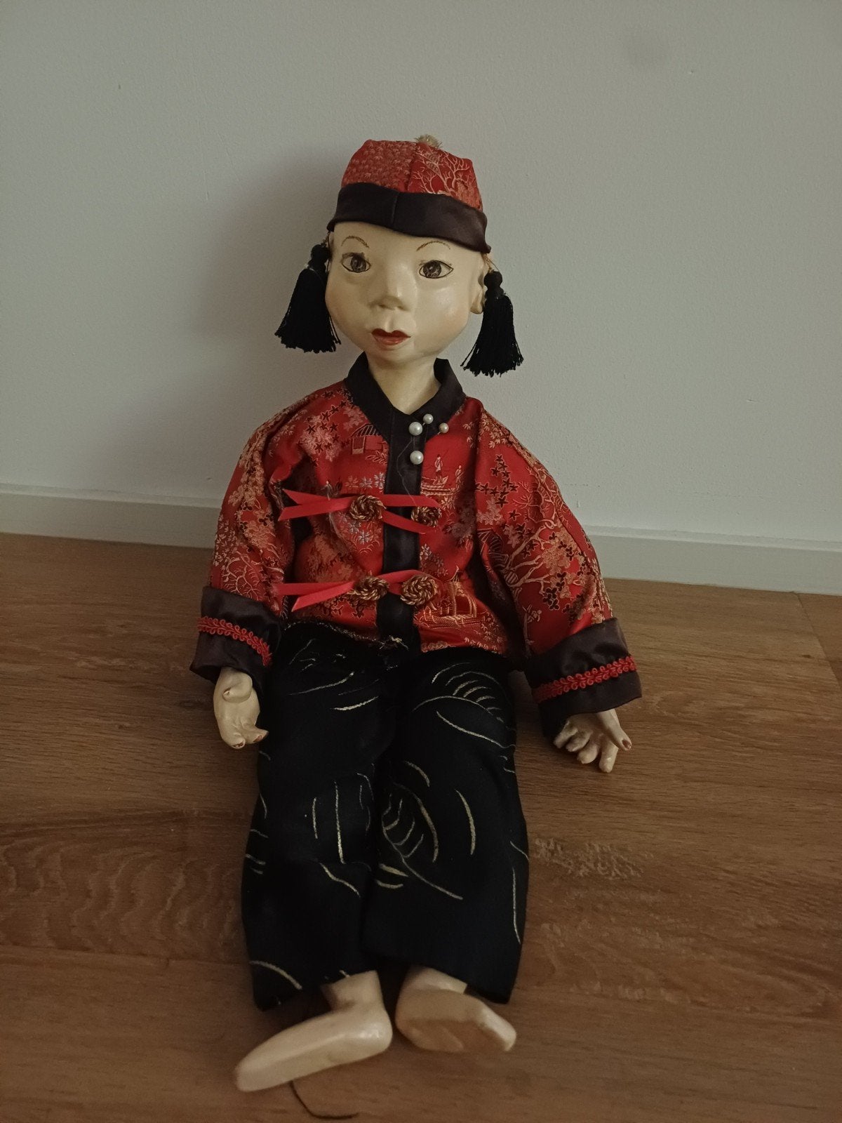 Prachtige Chinese porseleinen pop, Verzamelen, Ophalen of Verzenden, Gebruikt, Pop