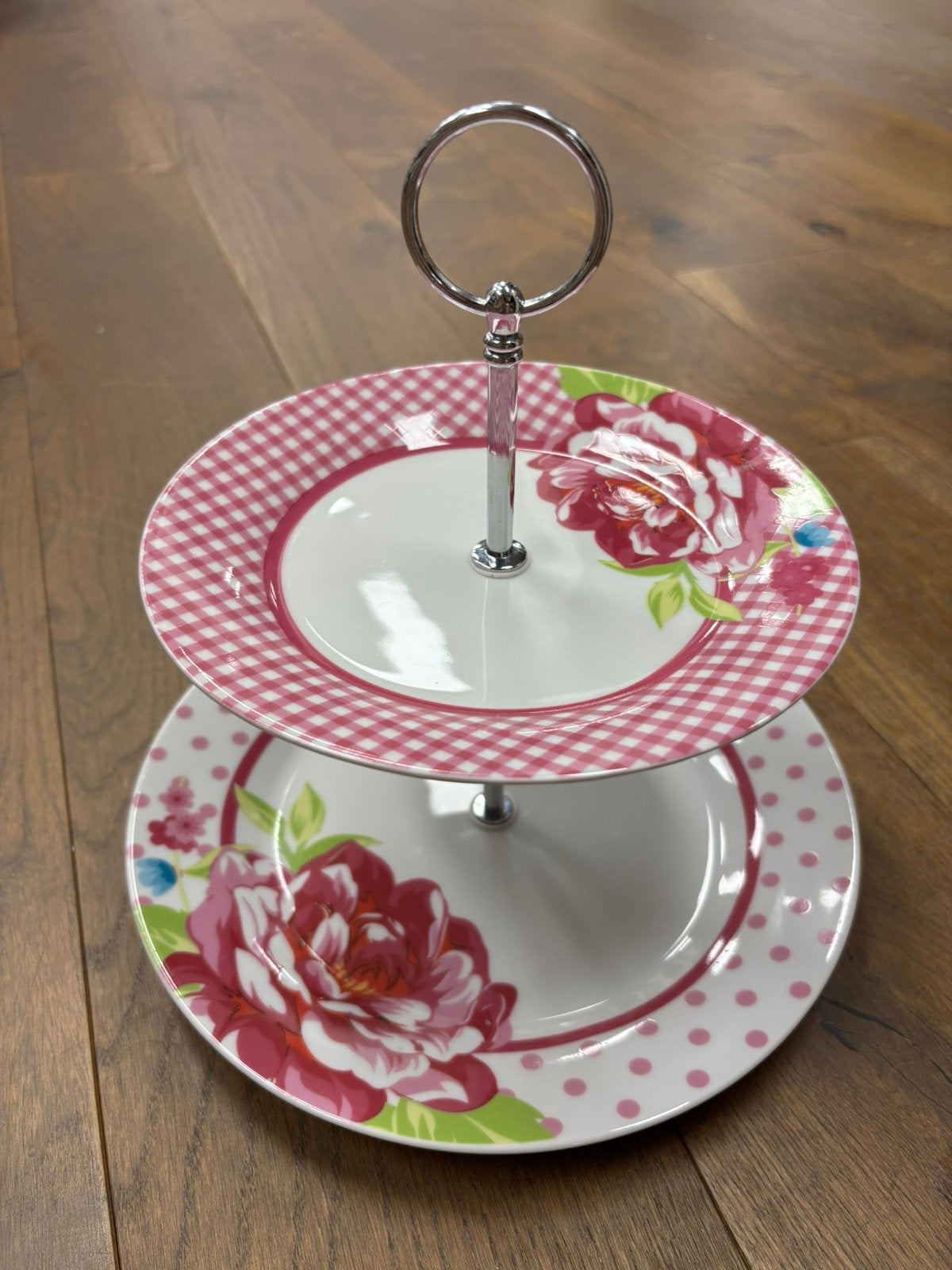 Folklore bird roze etagere, Ophalen of Verzenden, Zo goed als nieuw