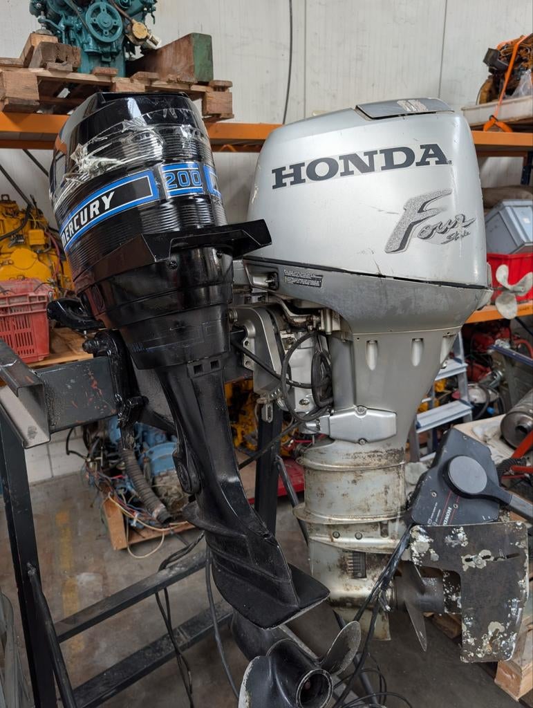 Suzuki 30pk 2takt, Honda 30pk 4takt, Mercury 20pk 2takt, Watersport en Boten, Buiten- en Binnenboordmotoren, Ophalen, Benzine