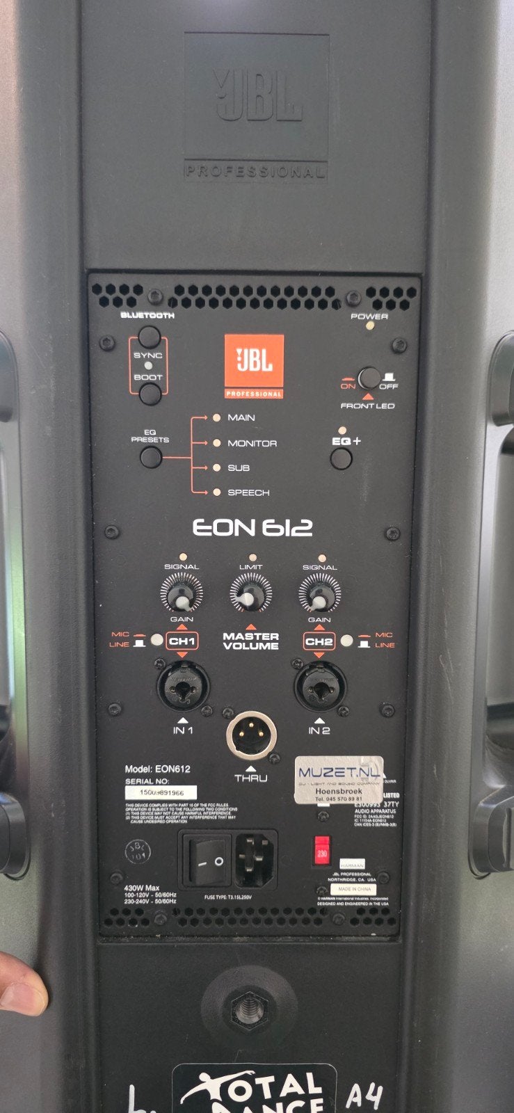 luidsprekers set JBL met Flightcase, Ophalen of Verzenden, Gebruikt, Minder dan 500 watt