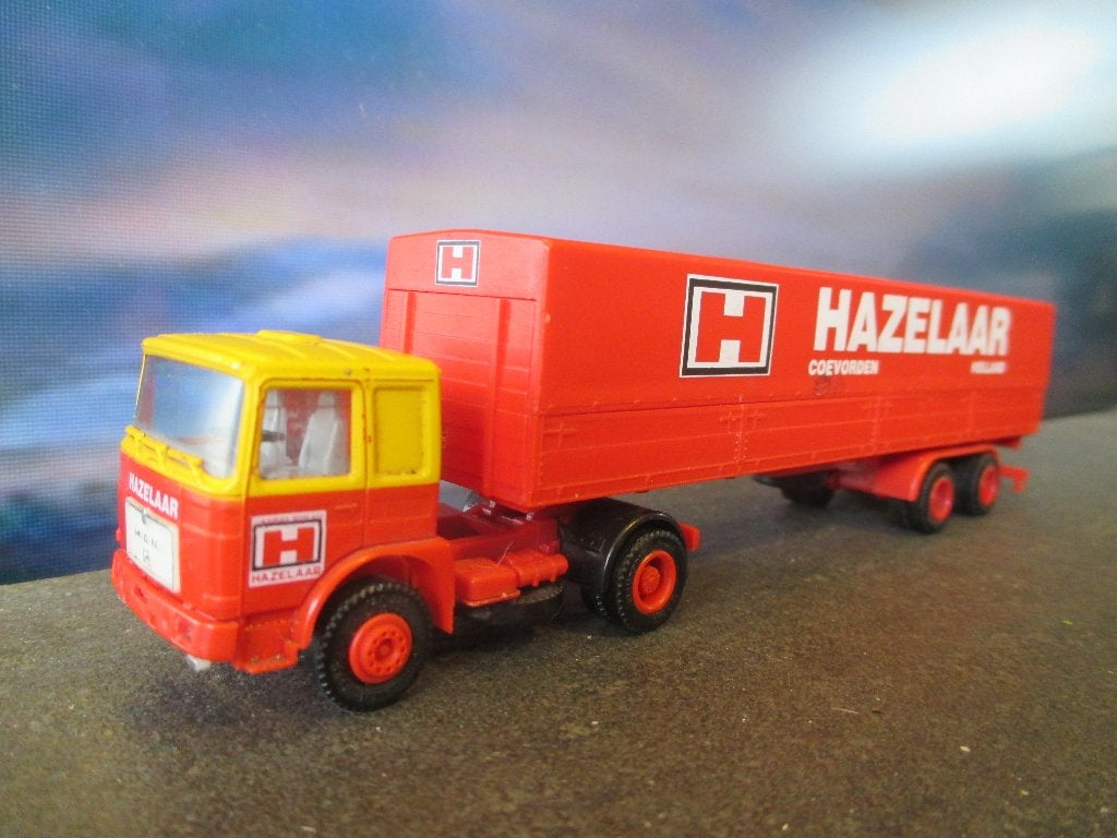 MAN F90 - Herpa Hazelaar Transport Coevorden, Ophalen of Verzenden, Gebruikt, Bus of Vrachtwagen, Herpa