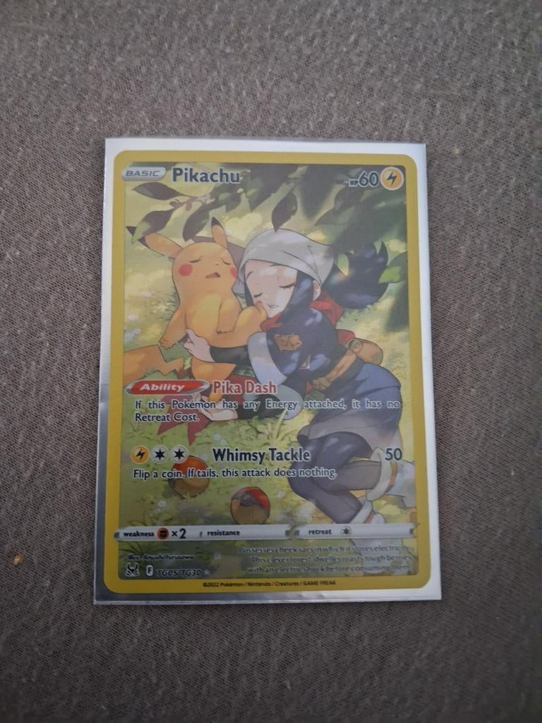 Pikachu & Red (Trainer) Full Art Pokémon Kaart, Ophalen