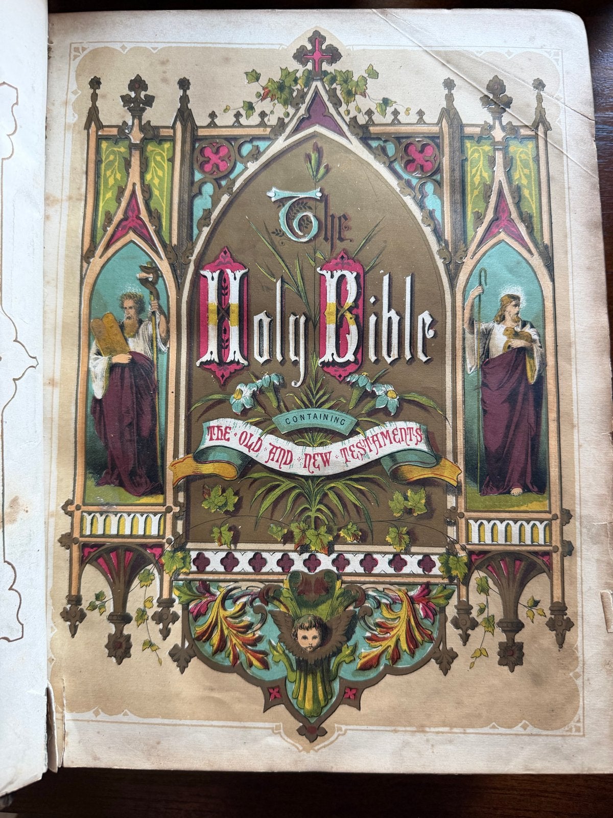 Antieke "Self-Interpreting Family Bible" Rev. John Brown, Antiek en Kunst, Ophalen of Verzenden