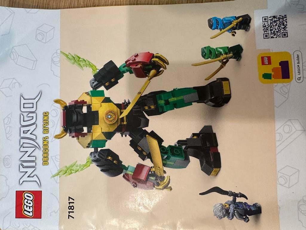 Lego Ninjago 71817 Lloyd's Elementaire Krachtrobot, Lego, Ophalen of Verzenden, Zo goed als nieuw, Compleet