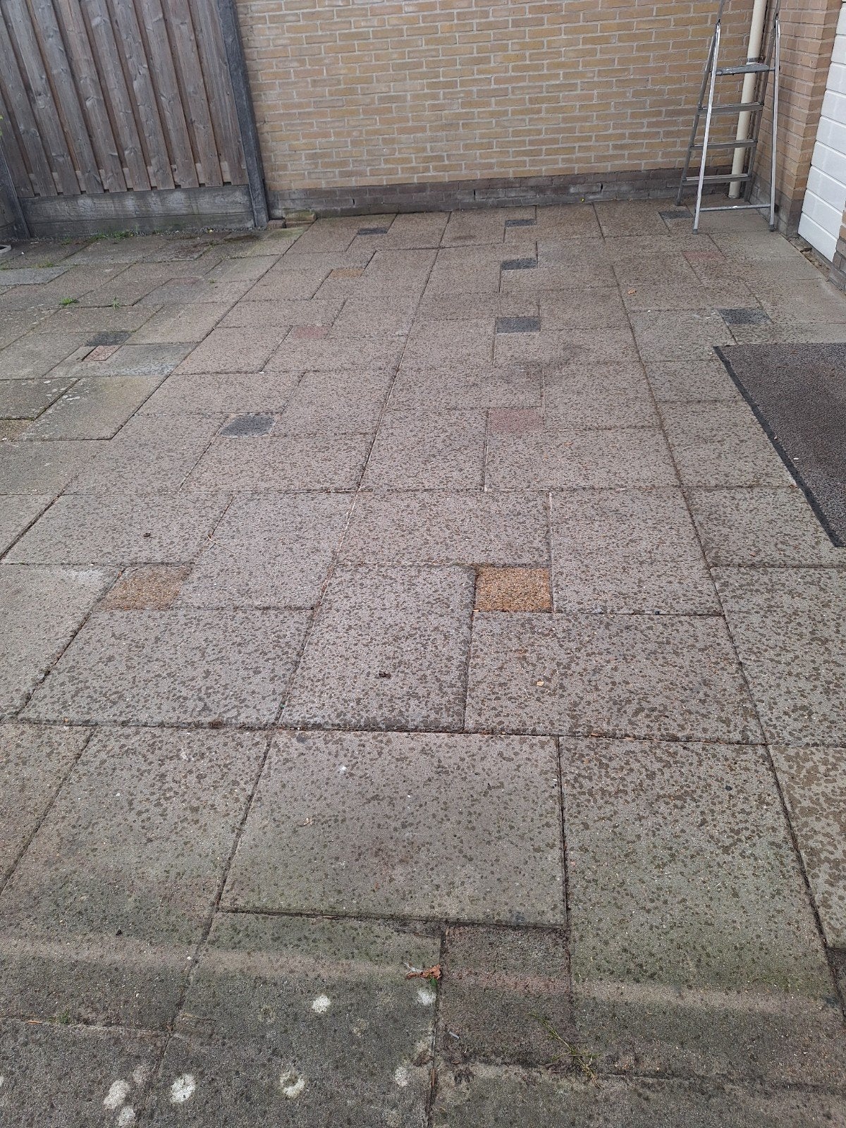 betontegels 60x40, Tuin en Terras, Tegels en Klinkers, Ophalen, Gebruikt, 10 m² of meer, Beton