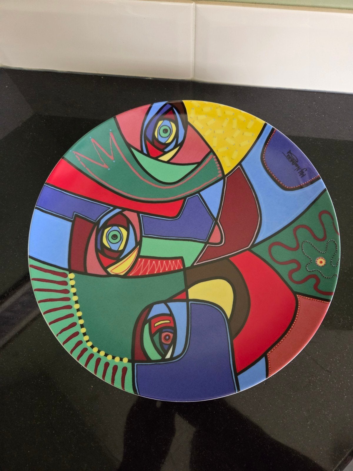 2 Borden 'Happy Spirit' Marianne Naerebout - Nieuwstaat, Antiek en Kunst, Ophalen of Verzenden