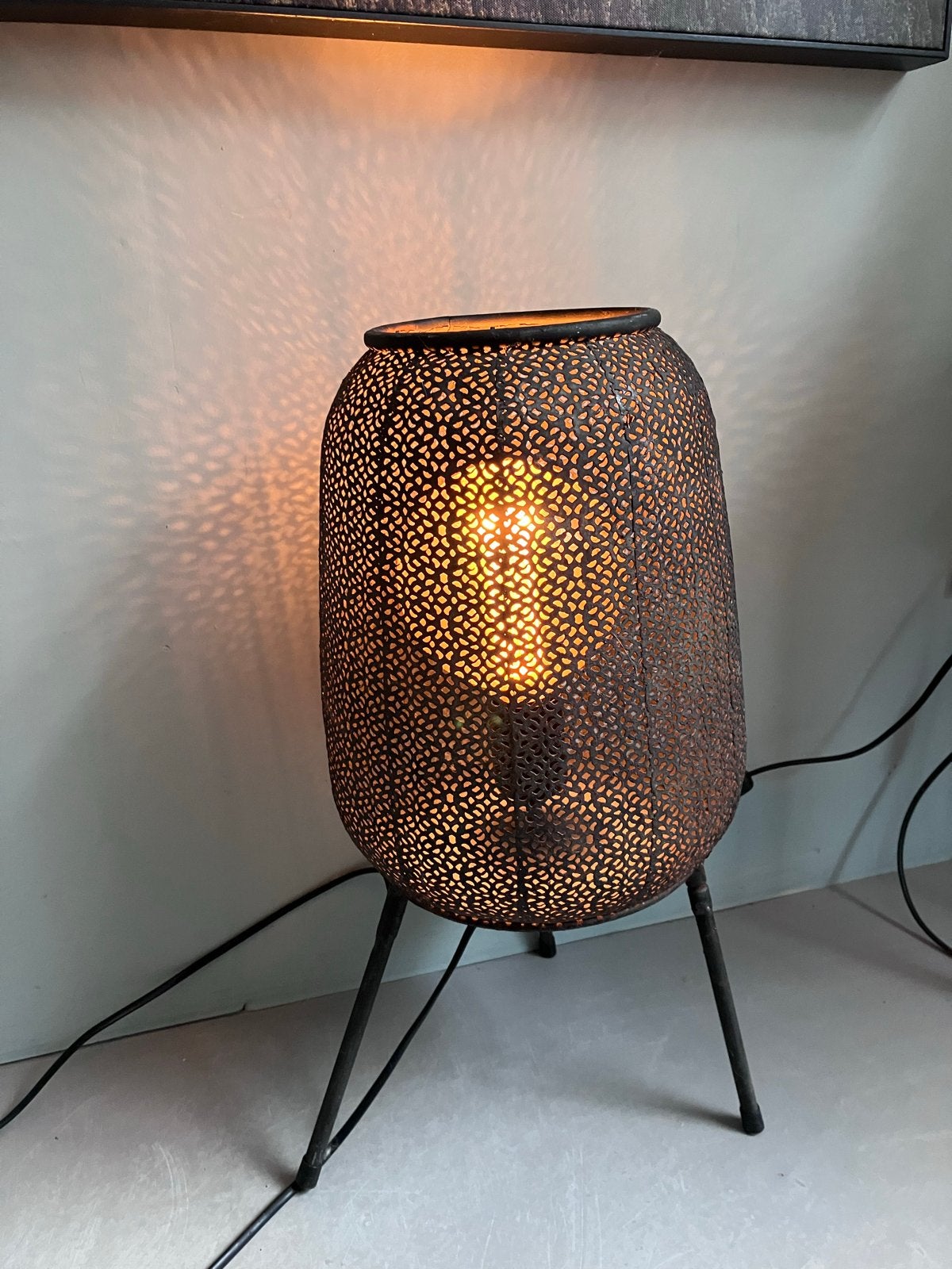 Mica Decorations Elbe vloerlamp - Zwart, E27, Max 25W, Ophalen, Gebruikt, E27 (groot), Minder dan 100 cm