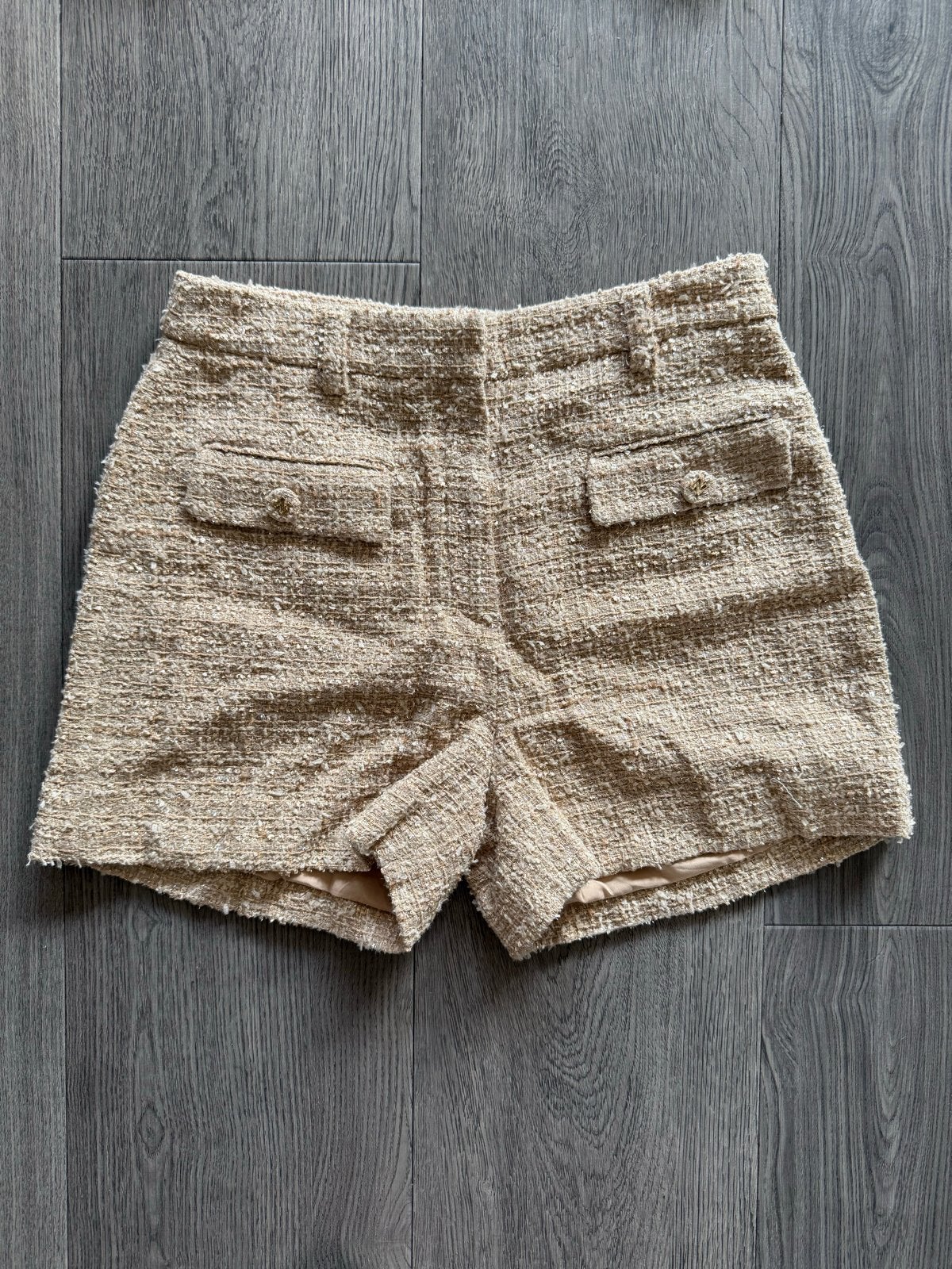 Nikkie tweed shorts maat 38, ZGAN!, Maat 38/40 (M), Kort, Beige, Ophalen of Verzenden
