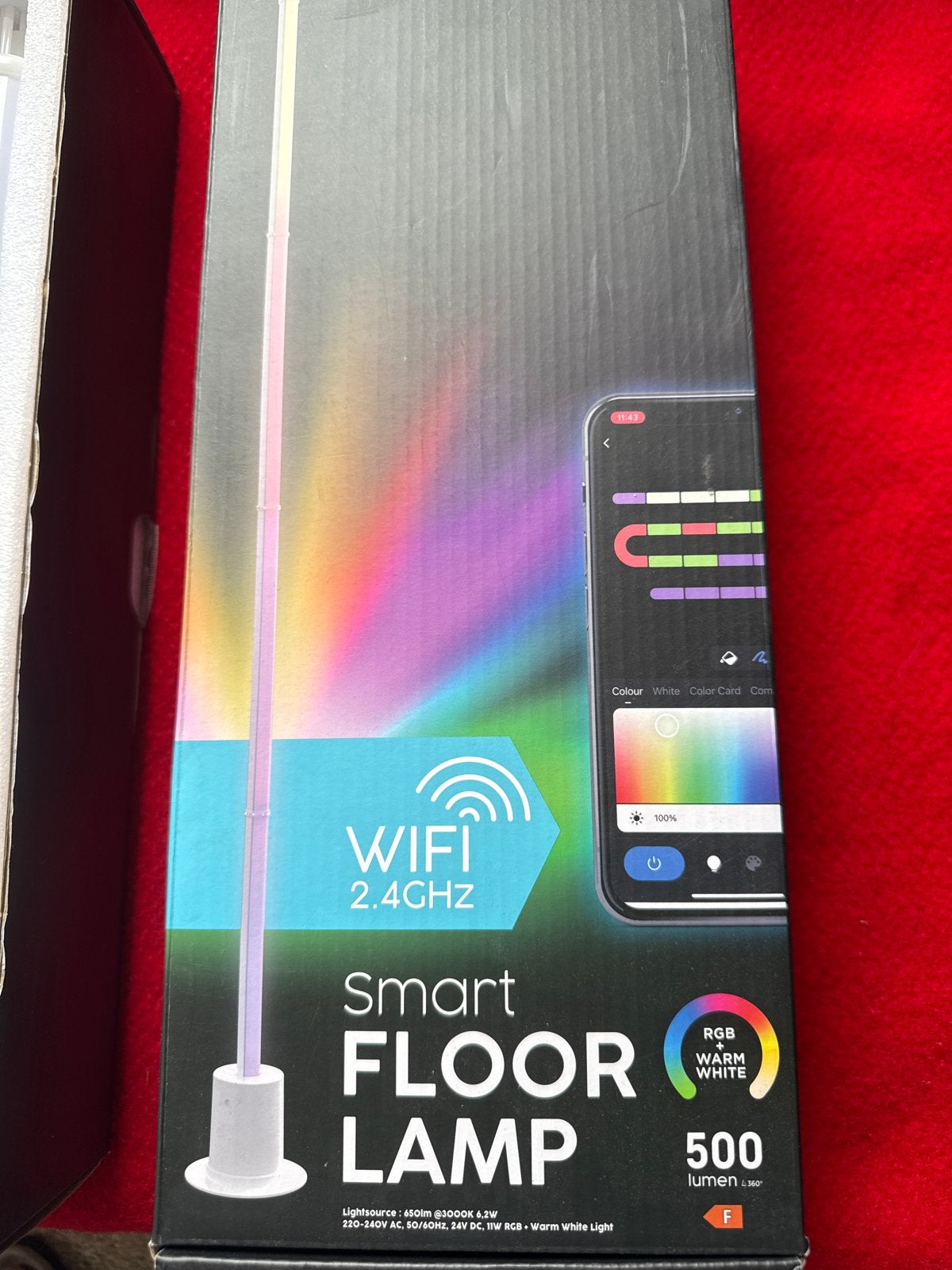 Nieuwe Smart WiFi LED Vloerlamp RGB Warm Wit - LSC Smart Con, Ophalen, Kunststof, 100 tot 150 cm, Nieuw