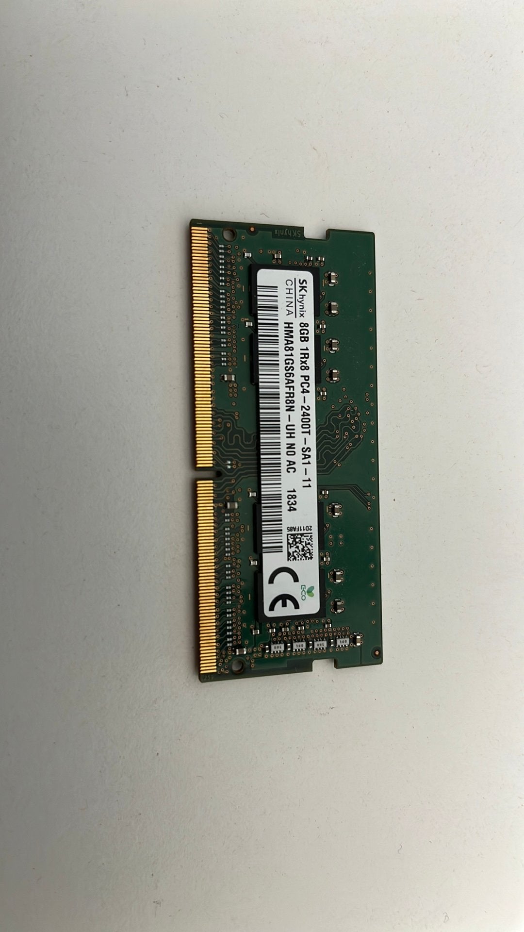 SK hynix 8GB 1RX8- 2400T MHz PC4 , geheugen gebruikt!!, Computers en Software, RAM geheugen, Gebruikt, Verschillend, DDR4, 8 GB