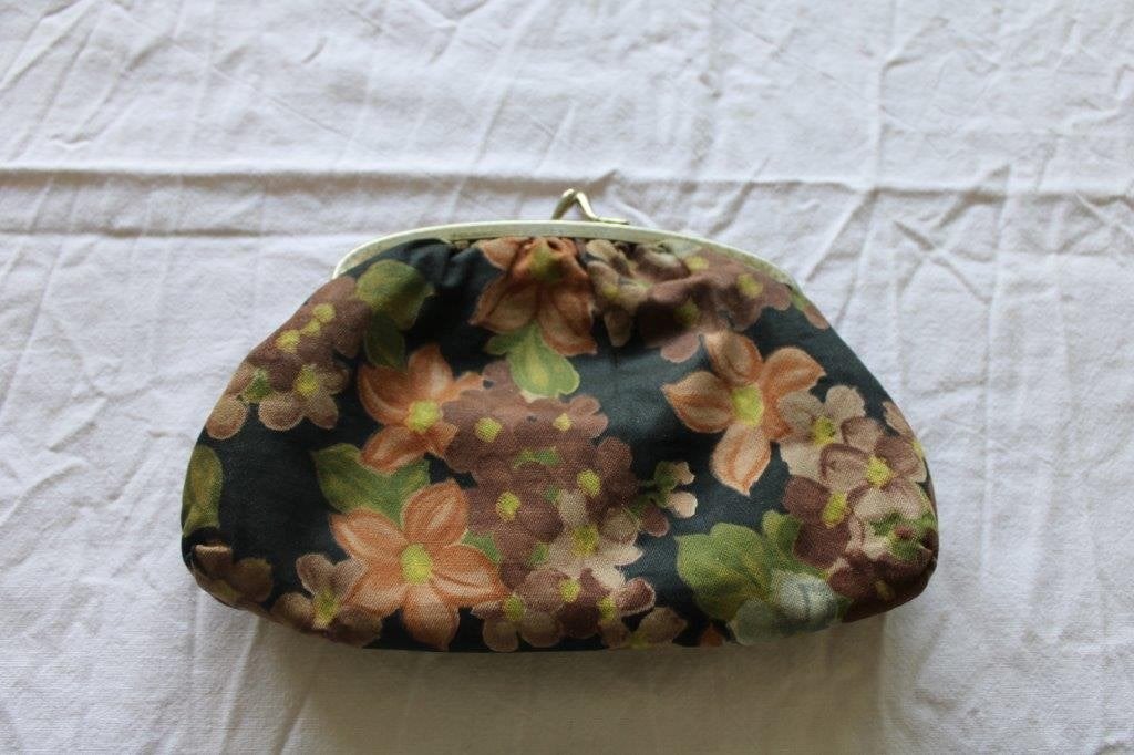 Antieke vintage jaren 50-60 portemonnee, beurs, handtasje, Antiek en Kunst, Ophalen of Verzenden, Dames, Overige merken