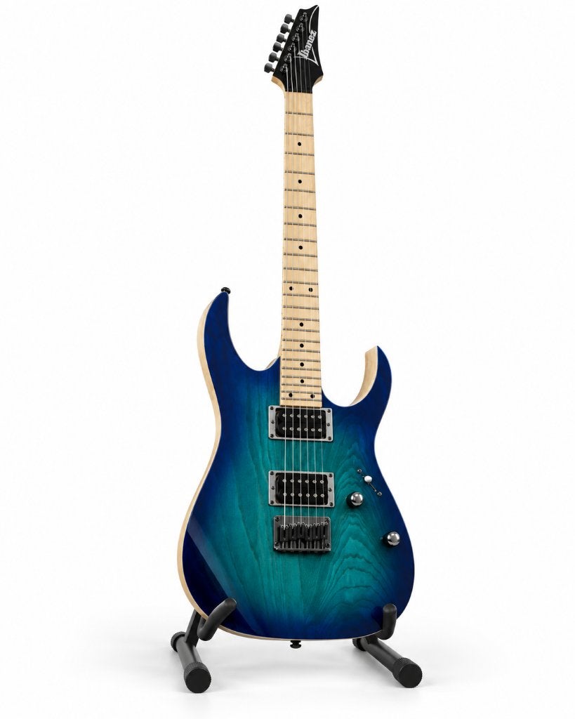 Ibanez RG421AHM + NUX Mighty 20 MKII complete gitaarset, Ophalen, Gebruikt, Ibanez, Met versterker