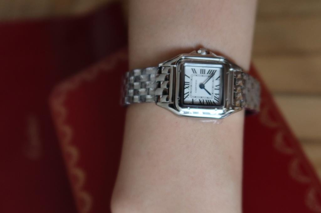 horloges panthere cartier small, Overige merken, Staal, Zakhorloge, Staal