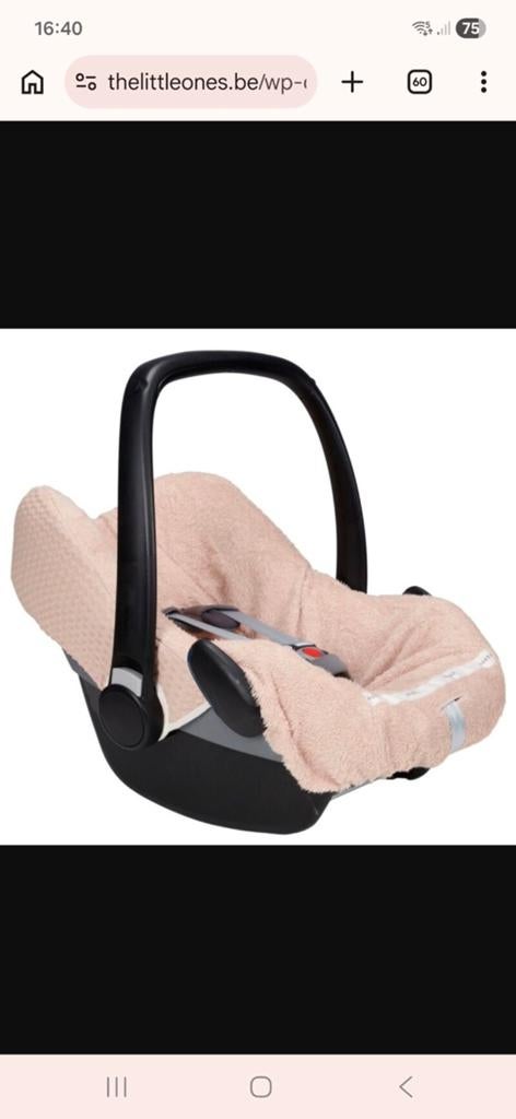 Koeka hoes, maxi cosi, autostoel. Rosa salt/ oud roze, Ophalen of Verzenden