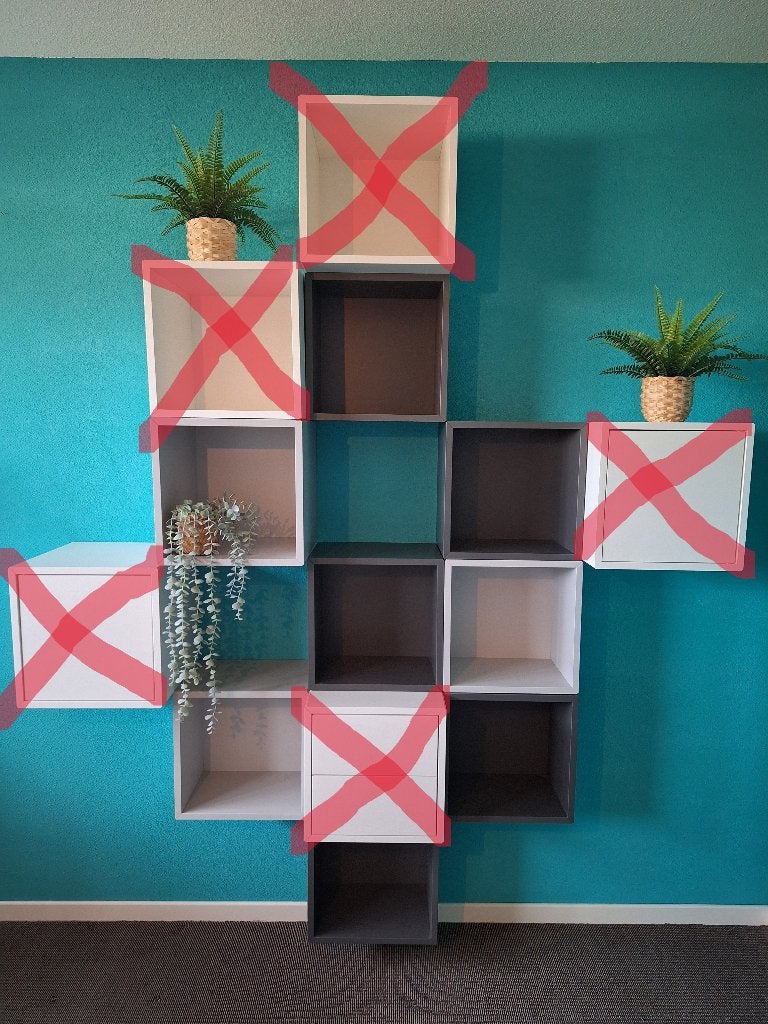 Eket kastencombinatie (diverse kastjes zijn verkocht), Ophalen, Zo goed als nieuw