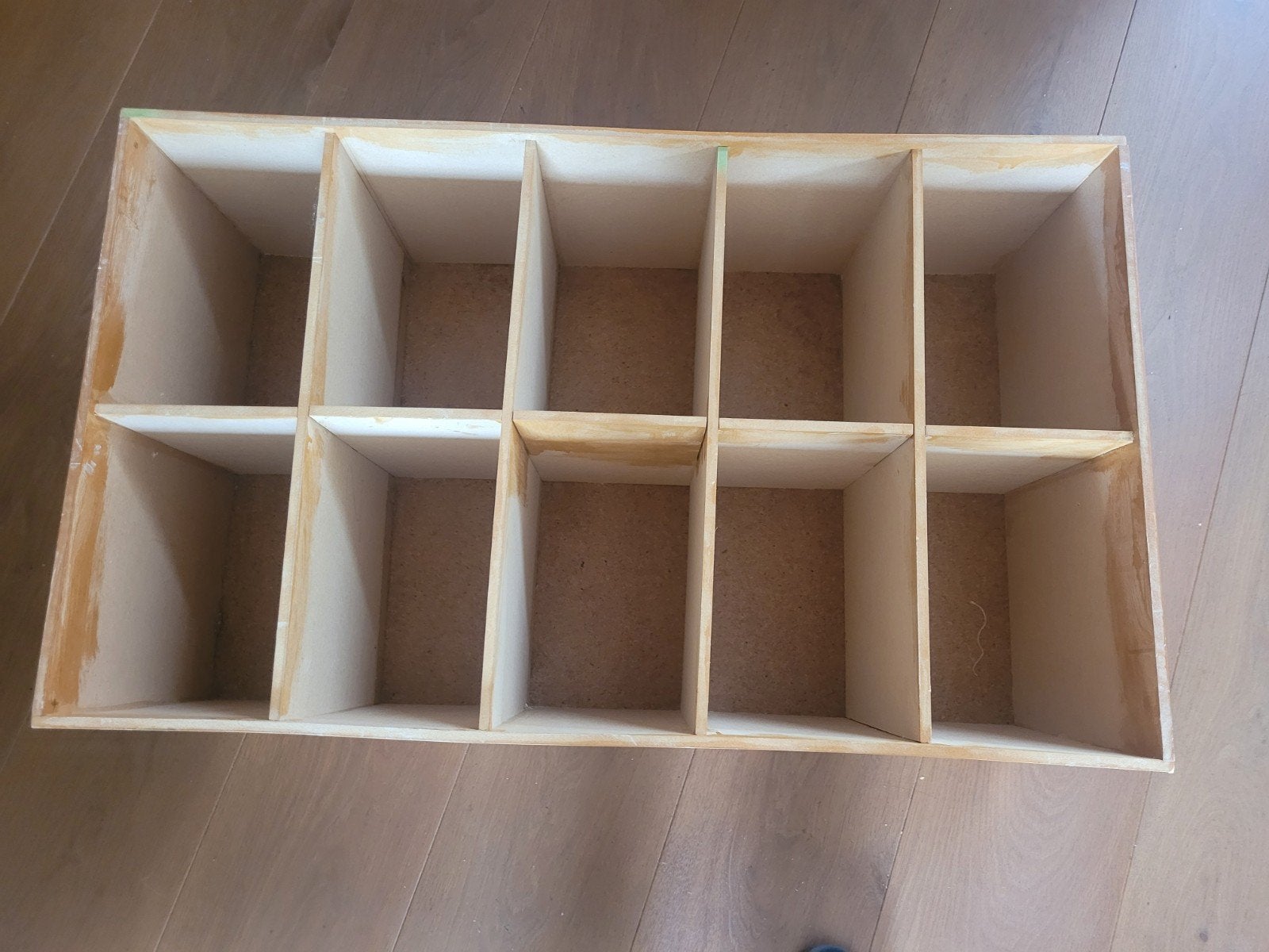 Stevige houten opbergvakkenkist - 10 vakken, Ophalen, Gebruikt