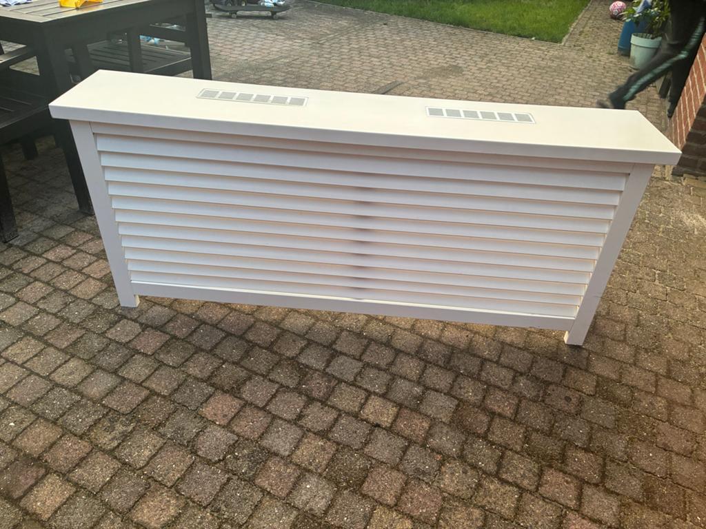 Witte radiatorombouw, Ophalen, 30 tot 80 cm, Radiator, Zo goed als nieuw