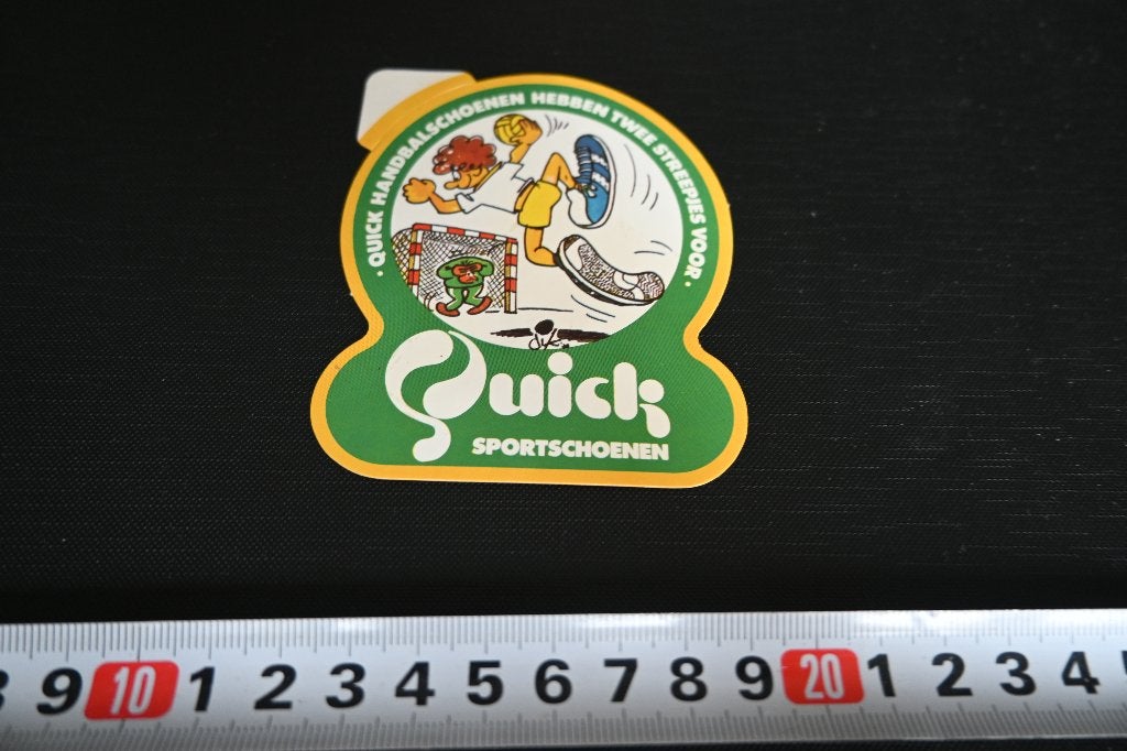 sticker Strip Dik Bruynesteyn  QUICK sportschoenen Handbal, Ophalen, Zo goed als nieuw