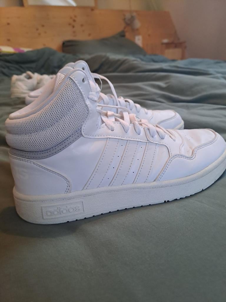 Adidas hoge sneakers wit mt 37,5, Ophalen of Verzenden, Gebruikt, Jongen of Meisje, Schoenen