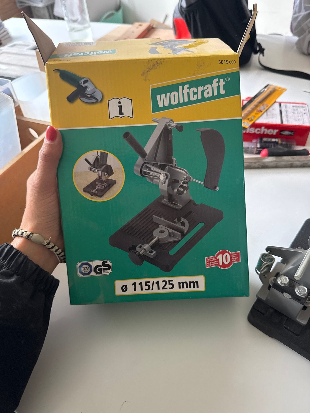 Wolfcraft haakseslijper standaard 115/125 mm, Ophalen of Verzenden, Zo goed als nieuw, Overige typen