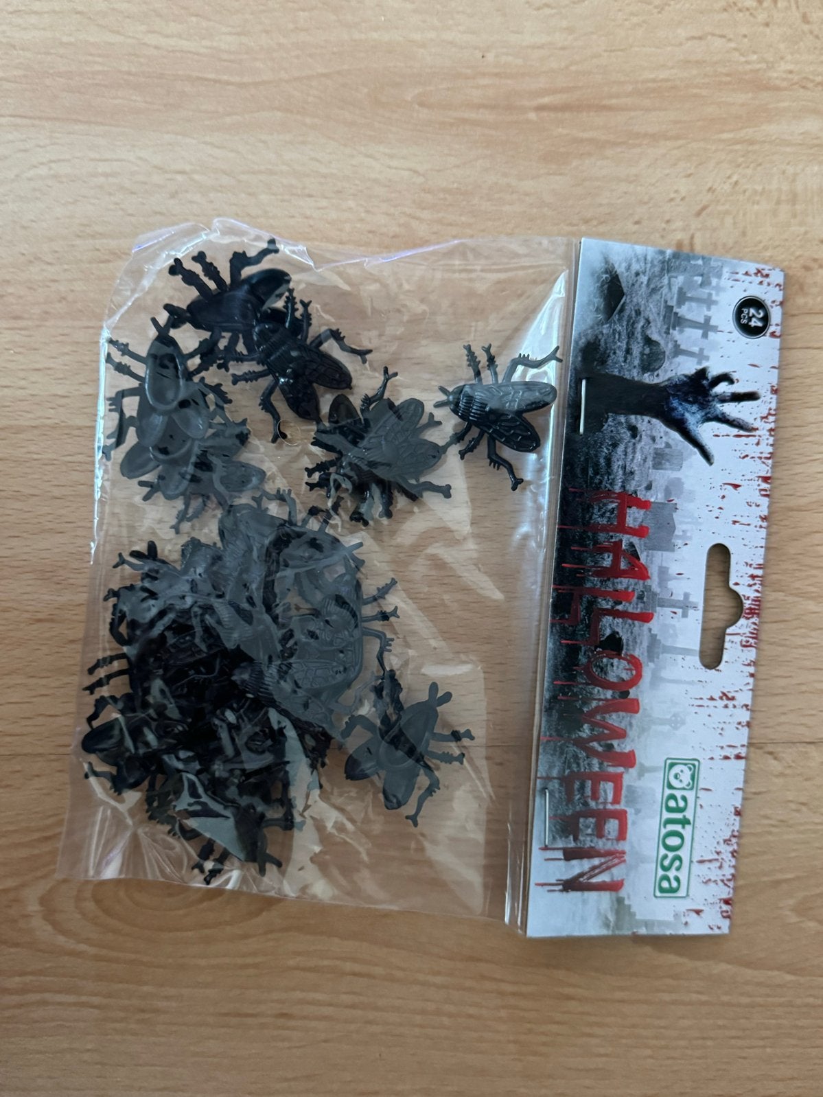 Halloween decoratie: 24 vliegen, Hobby en Vrije tijd, Ophalen of Verzenden, Nieuw, Versiering, Halloween of Griezel