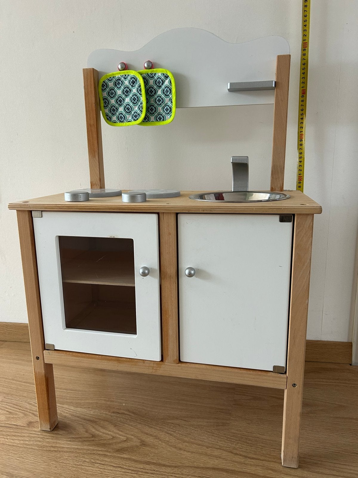 Houten kinderkeuken met veel accessoires, Ophalen of Verzenden, Gebruikt, Hout, Speelkeuken