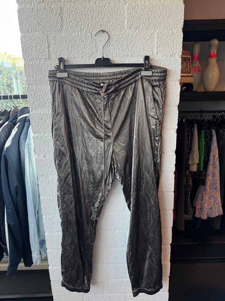 Summum woman metallic jogger broek maat 46, Ophalen of Verzenden, Zo goed als nieuw, Maat 46/48 (XL) of groter, Lang