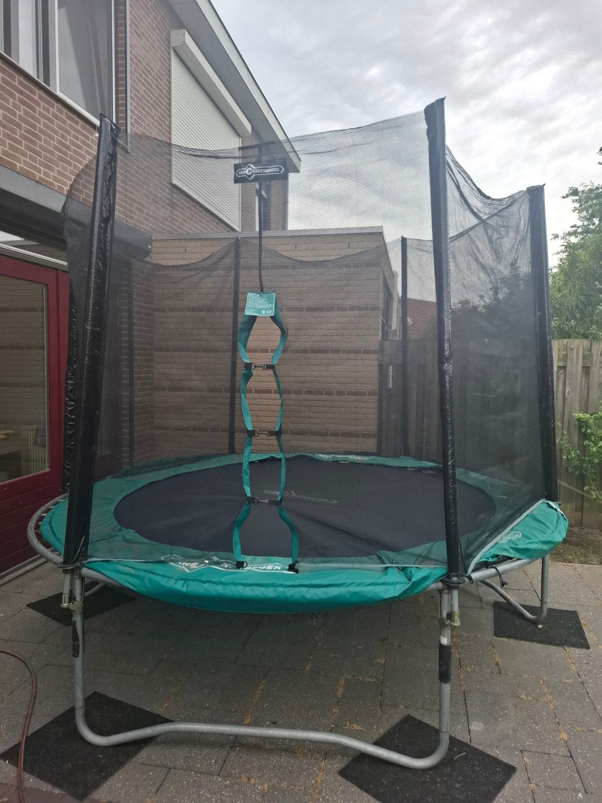 Trampoline met veiligheidsnet - Van Cranenbroek, Ophalen of Verzenden, Gebruikt