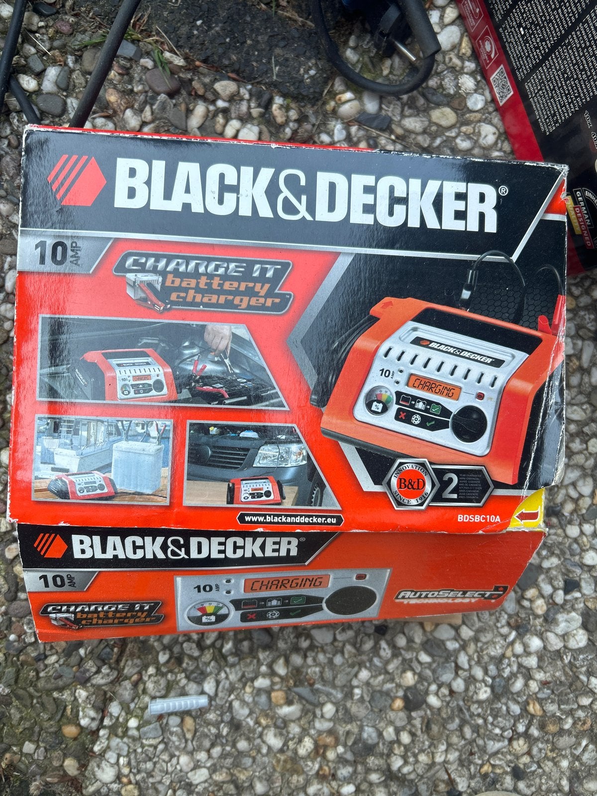 Black & Decker 10 Amp Acculader - Charge It, Ophalen of Verzenden, Gebruikt, Universele onderdelen