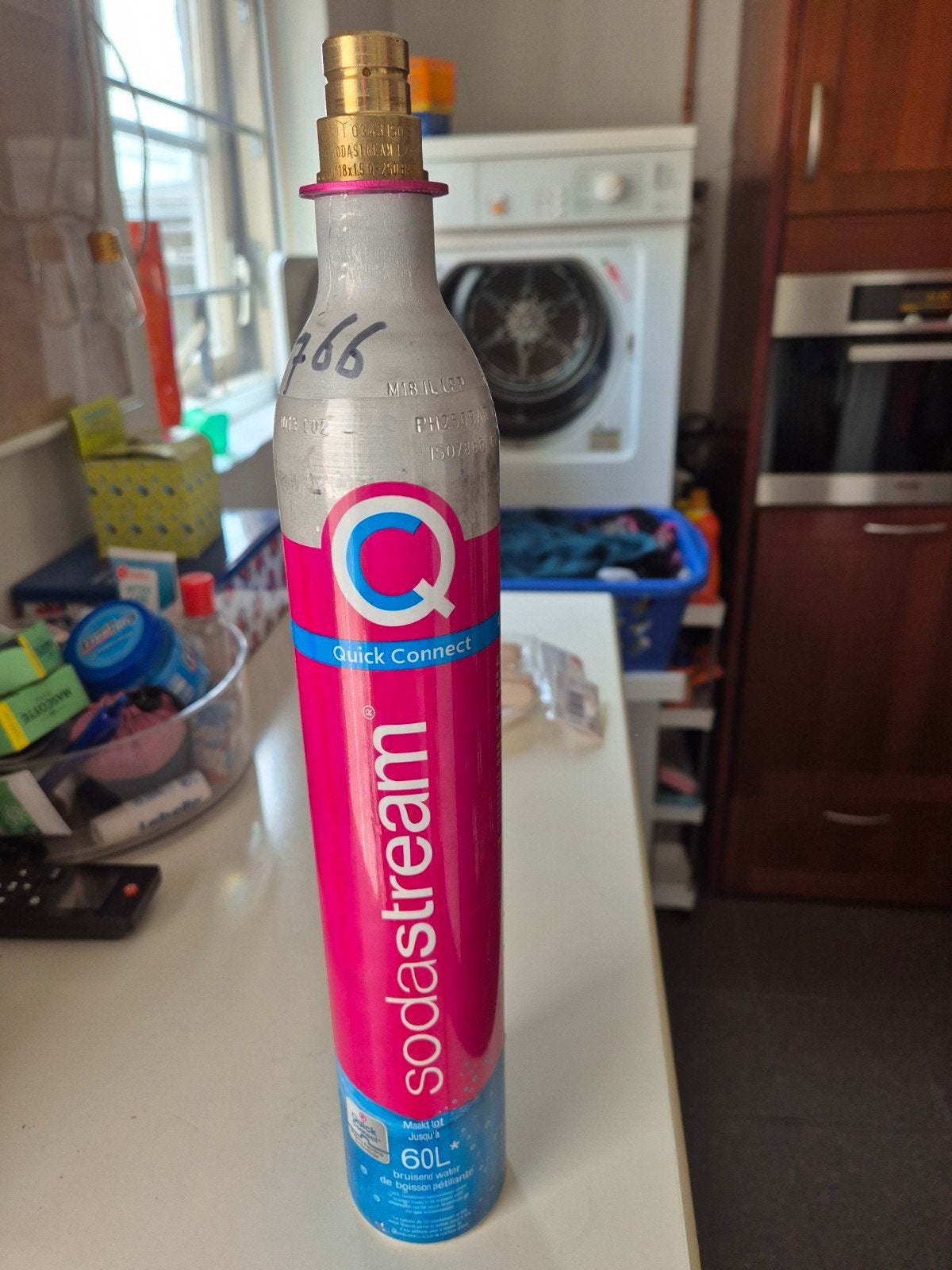 Sodastream Quick Connect CO2 Cilinder 60L, Ophalen of Verzenden, Gebruikt