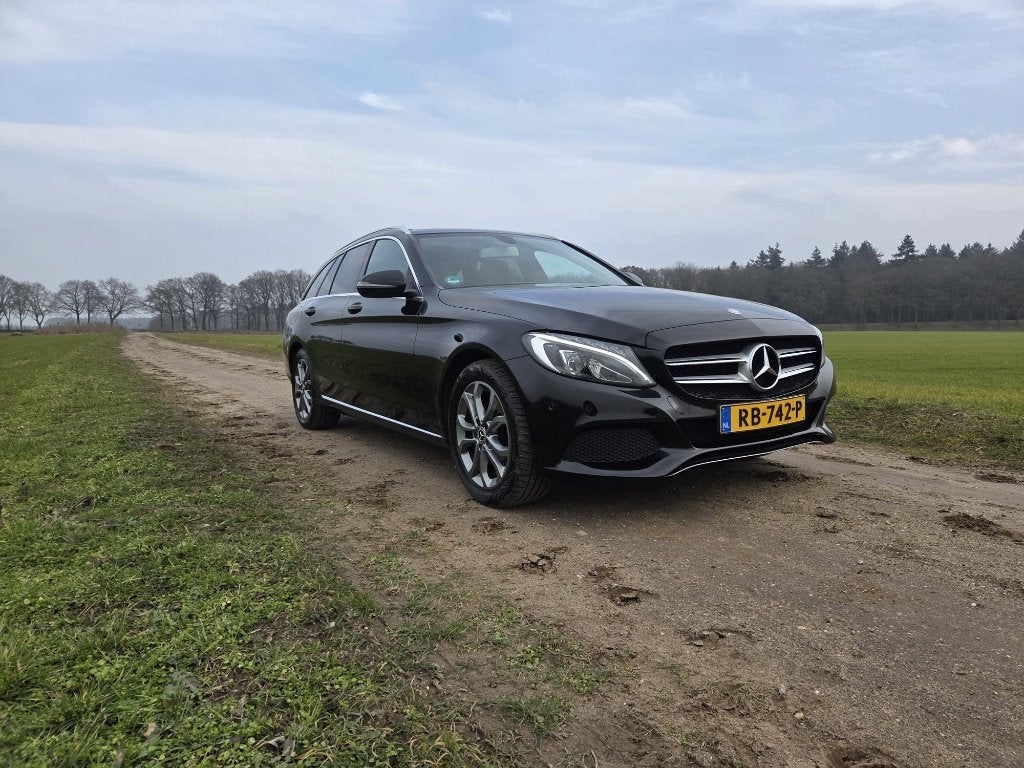 Mercedes-Benz C-Klasse C180 1.6 115KW Aut7 Estate 2017 Zwart, Automaat, Achterwielaandrijving, 1800 kg, Zwart