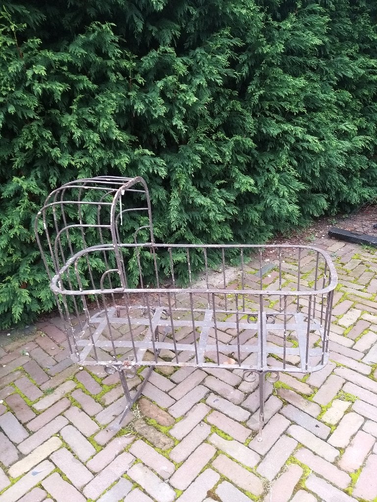 brocante schommelwieg, Ophalen