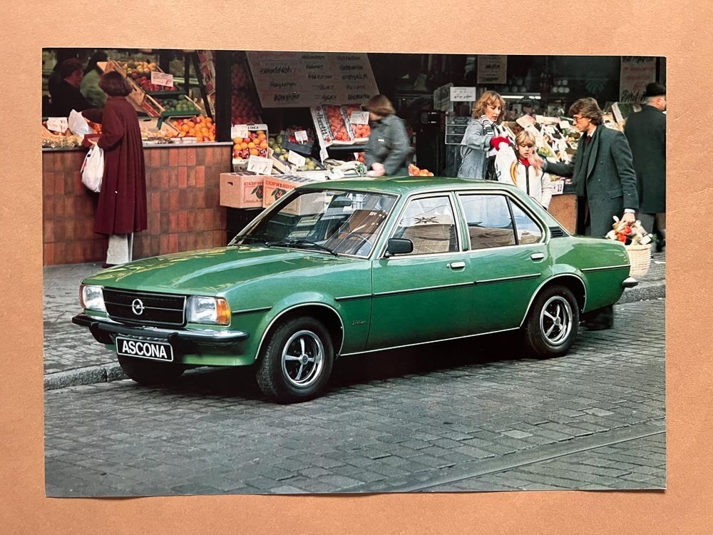 Opel Ascona B 2.0 diesel sheet leaflet folder, Ophalen of Verzenden, Zo goed als nieuw, Opel