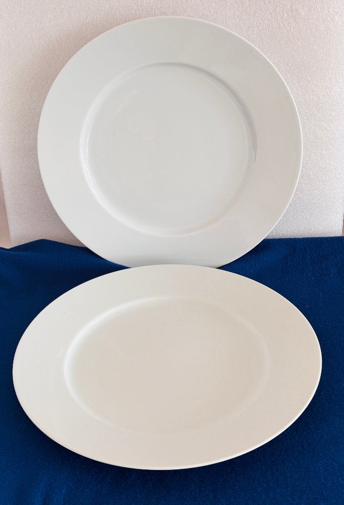 Grote Witte Pizzaborden 30cm | Set van 2 Stuks, Ophalen, Klassiek, Zo goed als nieuw, Bord(en)