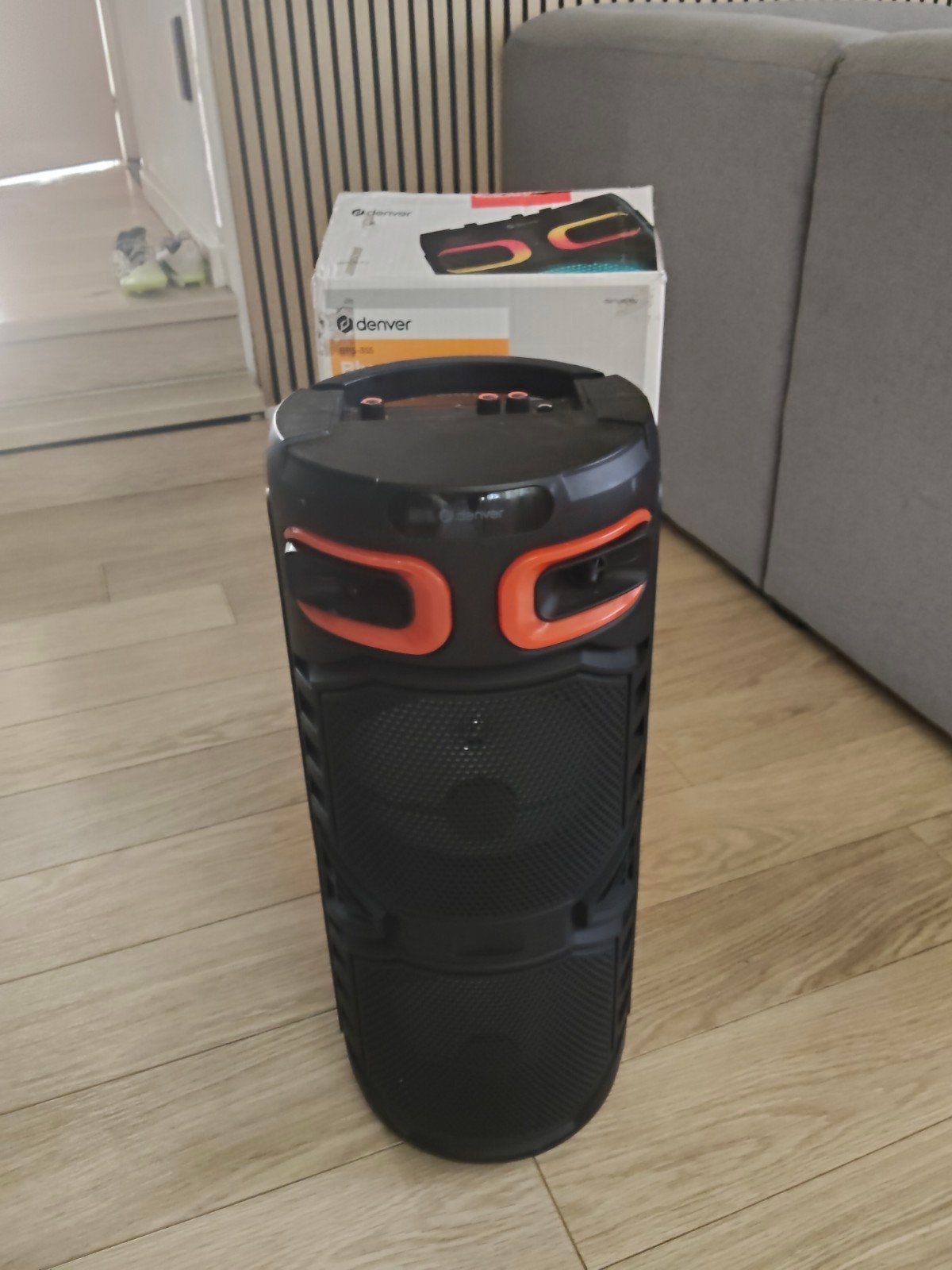 Denver Party Speaker met Lichteffecten en Microfoon, Overige merken, Party speaker, Bluetooth, Ophalen of Verzenden