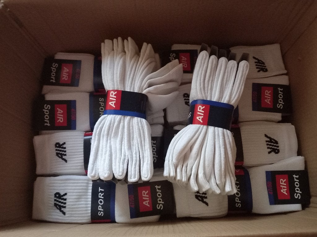 Nieuw! partij sportsokken sokken wit AIR maat 47/50, Ophalen of Verzenden, Nieuw