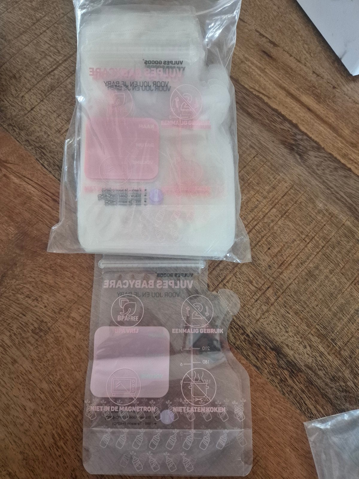 Vulpes Goods Moedermelk Bewaarzakjes BPA-vrij, Ophalen of Verzenden, Nieuw, Overige typen