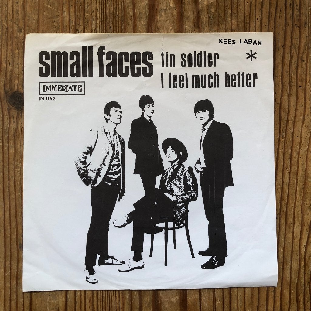 Small Faces - Tin Soldier / I Feel Much Better (NL 1968), Cd's en Dvd's, Gebruikt, 7 inch, Ophalen of Verzenden, Rock en Metal