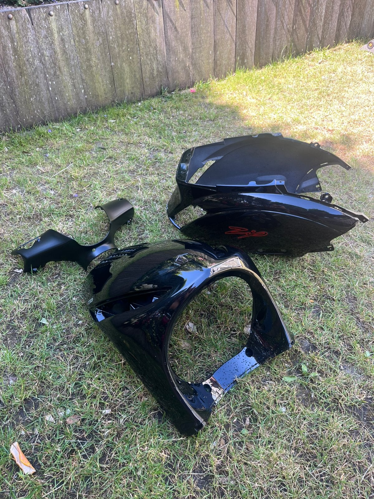 Piaggio zip - Kappenset - Zwart, Fietsen en Brommers, Brommeronderdelen | Scooters, Ophalen, Zo goed als nieuw, Kap, Piaggio