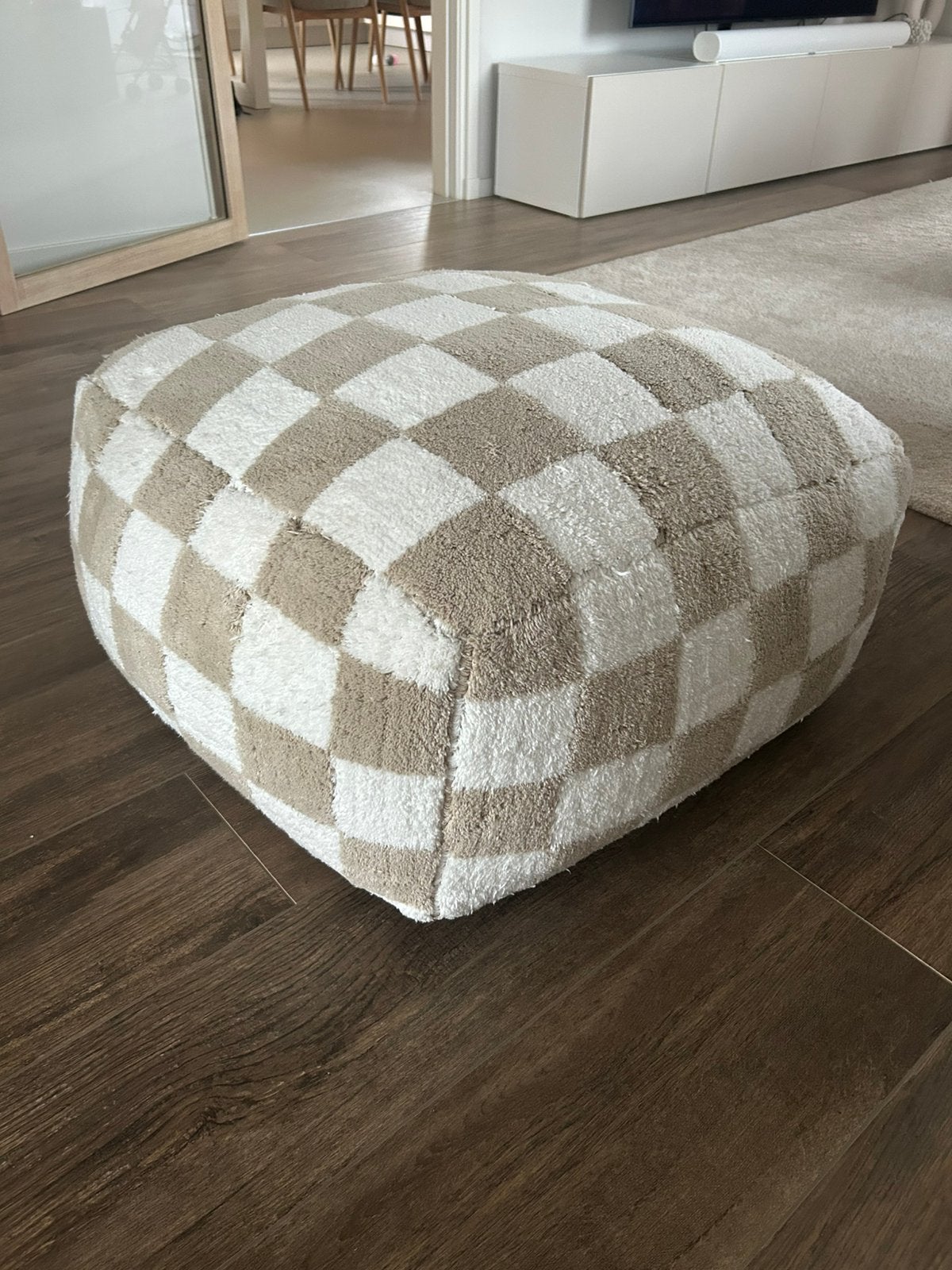 Nous poef, Ophalen, Zo goed als nieuw, Rond, 50 tot 75 cm