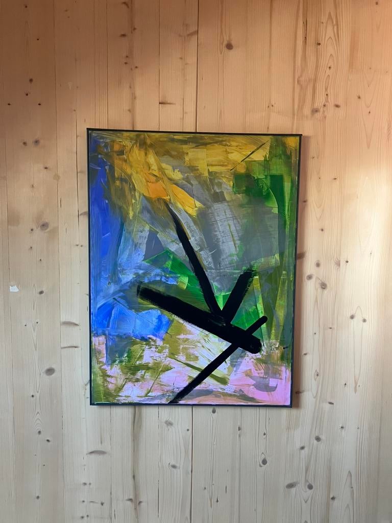 ‘Drone’ abstract schilderij, Ophalen of Verzenden