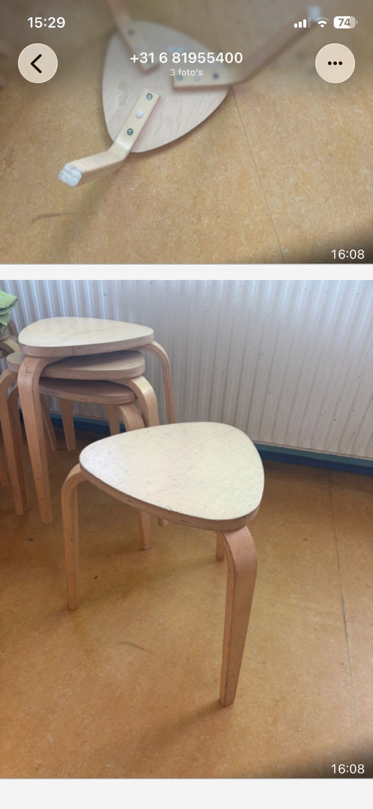 Ikea krukjes 7 stuks 5,— per stuk, Ophalen of Verzenden, Zo goed als nieuw, Hout