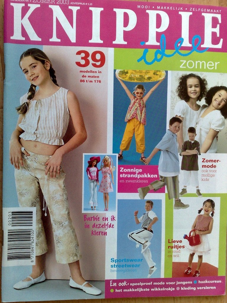 Knippie zomer 2003 , maten 86 t/m 176, Hobby en Vrije tijd, Kledingpatronen, Zo goed als nieuw, Kind, Knippie, Verzenden