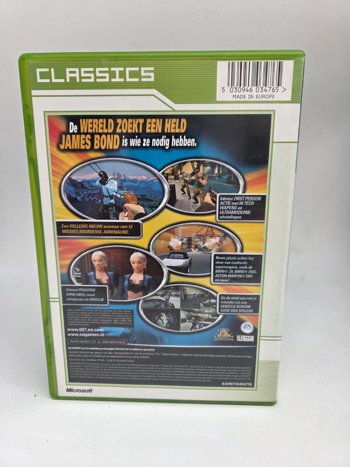 007 Agent Under Fire - Xbox Classics, Gebruikt, Shooter, Electronic Arts, 1 speler