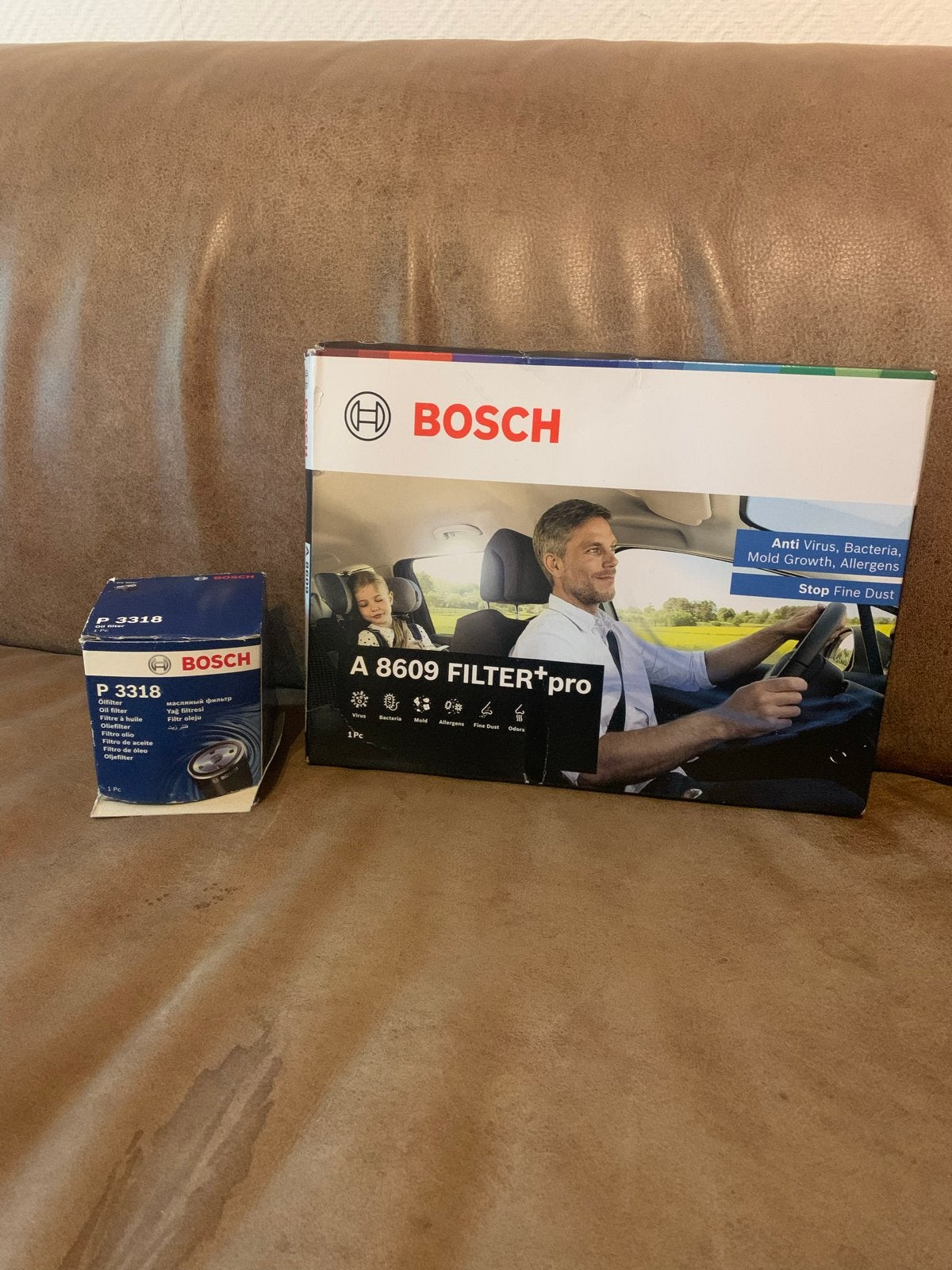 Bosch oliefilter P3318 en interieurfilter A8609 Filter+pro, Ophalen of Verzenden, Nieuw