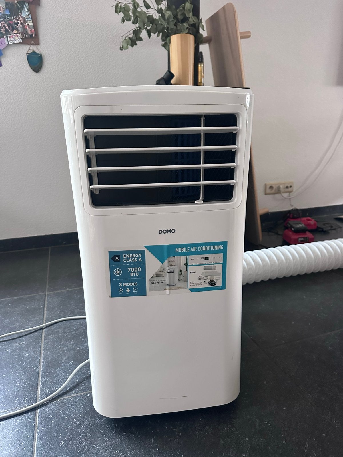 Domo Mobiele Airco 7000 BTU - Zo goed als nieuw, 3 snelheden of meer, Ophalen of Verzenden, Zo goed als nieuw, Koelen en Ontvochtigen