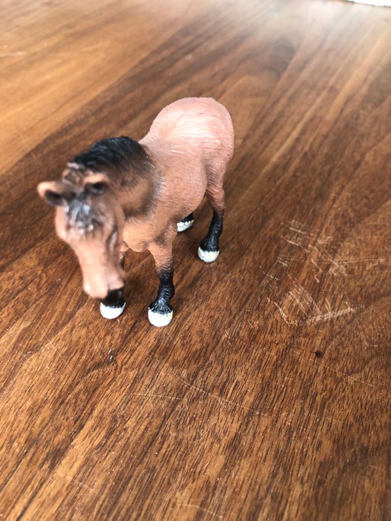 Schleich paard bruin met zwarte manen en staart, Ophalen of Verzenden, Gebruikt, Jongen of Meisje