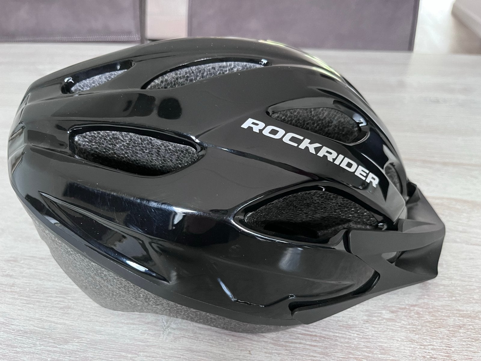 Rockrider MTB ST50 Fietshelm Zwart - Maat 54-58 cm, Ophalen of Verzenden, Zo goed als nieuw, M, Heer of Dame