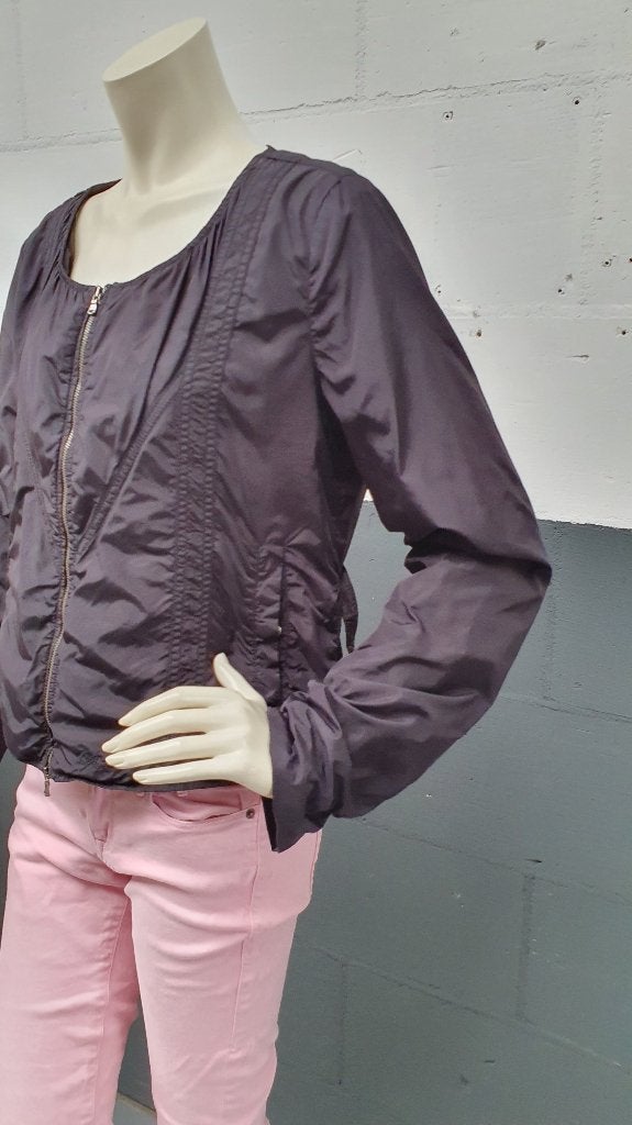 Diesel zwart nylon jasje, tussenjas of zomerjas. maat L. S25, Tweedehands verkoop, Zwart, Ophalen of Verzenden, Tweedehands verkoop